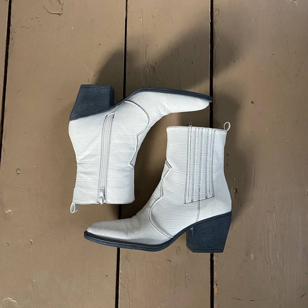 White cowboy boots